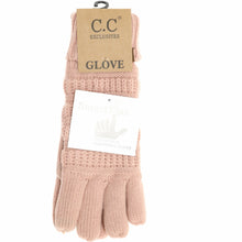 Load image into Gallery viewer, Women&#39;s Knit CC Gloves with Fuzzy Lining
