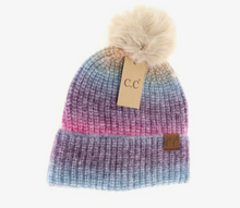 Load image into Gallery viewer, CC. Ombre Pom Pom Hat
