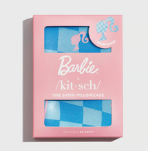 Load image into Gallery viewer, Barbie x Kitsch Satin Pillowcase Blue
