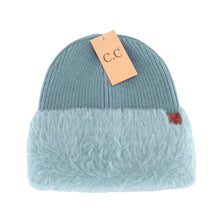 Load image into Gallery viewer, Faux Fur Cuff C.C Beanie HTE0105
