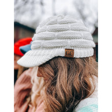 Load image into Gallery viewer, Ribbed Knit Hat with Brim
