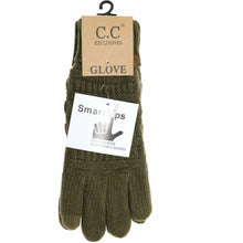 Load image into Gallery viewer, Women&#39;s Knit CC Gloves with Fuzzy Lining
