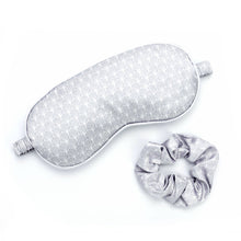 Load image into Gallery viewer, Lemon Lavender Silky Eye Mask &amp; Scrunchie Set Open Stock
