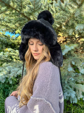 Load image into Gallery viewer, Thick Knitted Trapper Pom C.C Beanie
