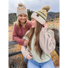 Load image into Gallery viewer, Fair Isle Print C.C Beanie
