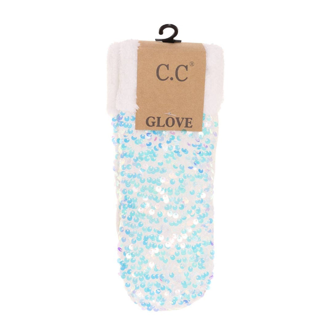 C.C Sequin Mittens