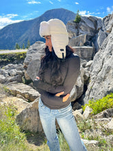 Load image into Gallery viewer, Solid Puffer Trapper C.C Beanie
