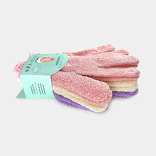 Load image into Gallery viewer, Exfoliating Shower Gloves - Three Pairs
