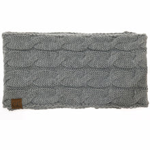 Load image into Gallery viewer, Fuzzy Lined Solid Cable Knit CC Infinity Scarf
