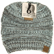 Load image into Gallery viewer, Multi Tone Slouchy CC Beanie Tail
