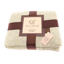 Load image into Gallery viewer, Heathered Knit C.C Throw Blanket
