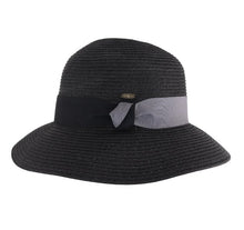 Load image into Gallery viewer, C.C Color Block Ribbon Cloche Sun Hat
