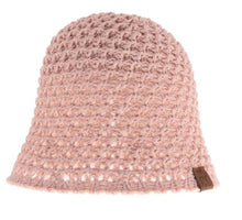 Load image into Gallery viewer, C.C Chunky Crochet Cloche Bucket Hat
