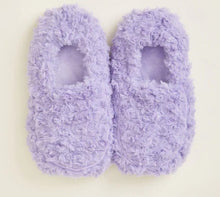 Load image into Gallery viewer, Warmies Curly Purple Slippers
