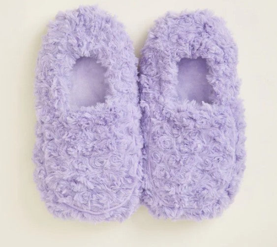 Warmies Curly Purple Slippers