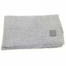 Load image into Gallery viewer, Solid Ribbed Knit CC Scarf with Rubber Patch
