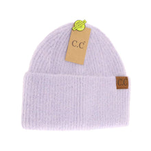 Load image into Gallery viewer, Mohair Feel Wide Cuff C.C Beanie
