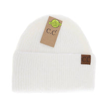 Load image into Gallery viewer, Mohair Feel Wide Cuff C.C Beanie
