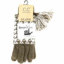 Load image into Gallery viewer, Houndstooth Cuffed CC Gloves
