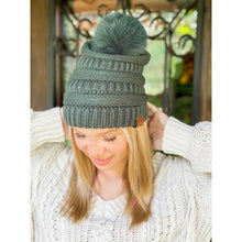 Load image into Gallery viewer, Super Soft Matching Fur Pom C.C Beanie
