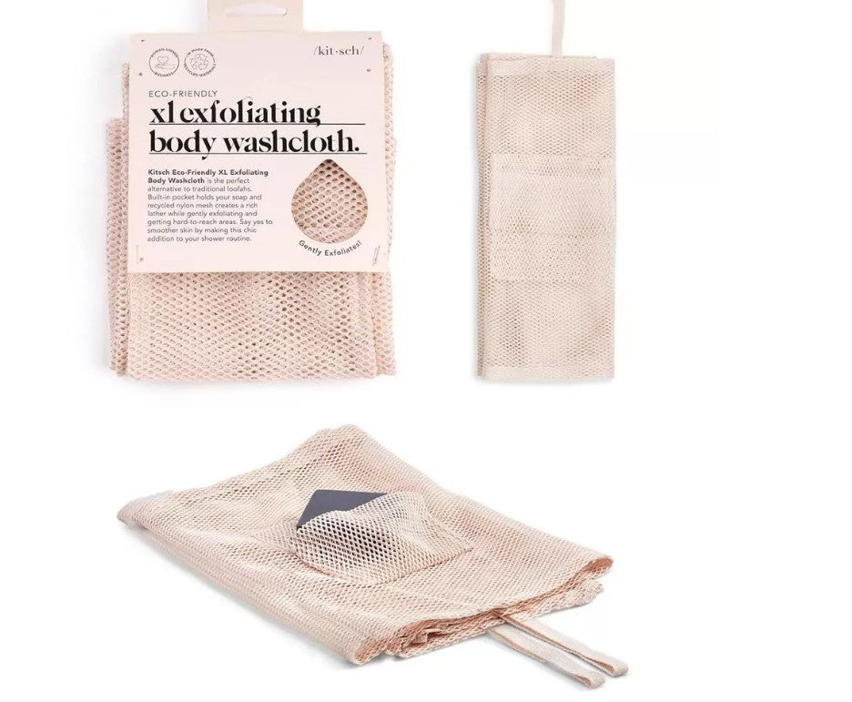Kitsch Exfoliating Washcloth - Blush