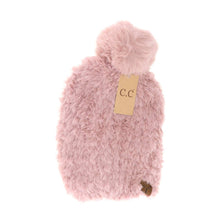 Load image into Gallery viewer, Allover Faux Fur Pom C.C Beanie HTE0004
