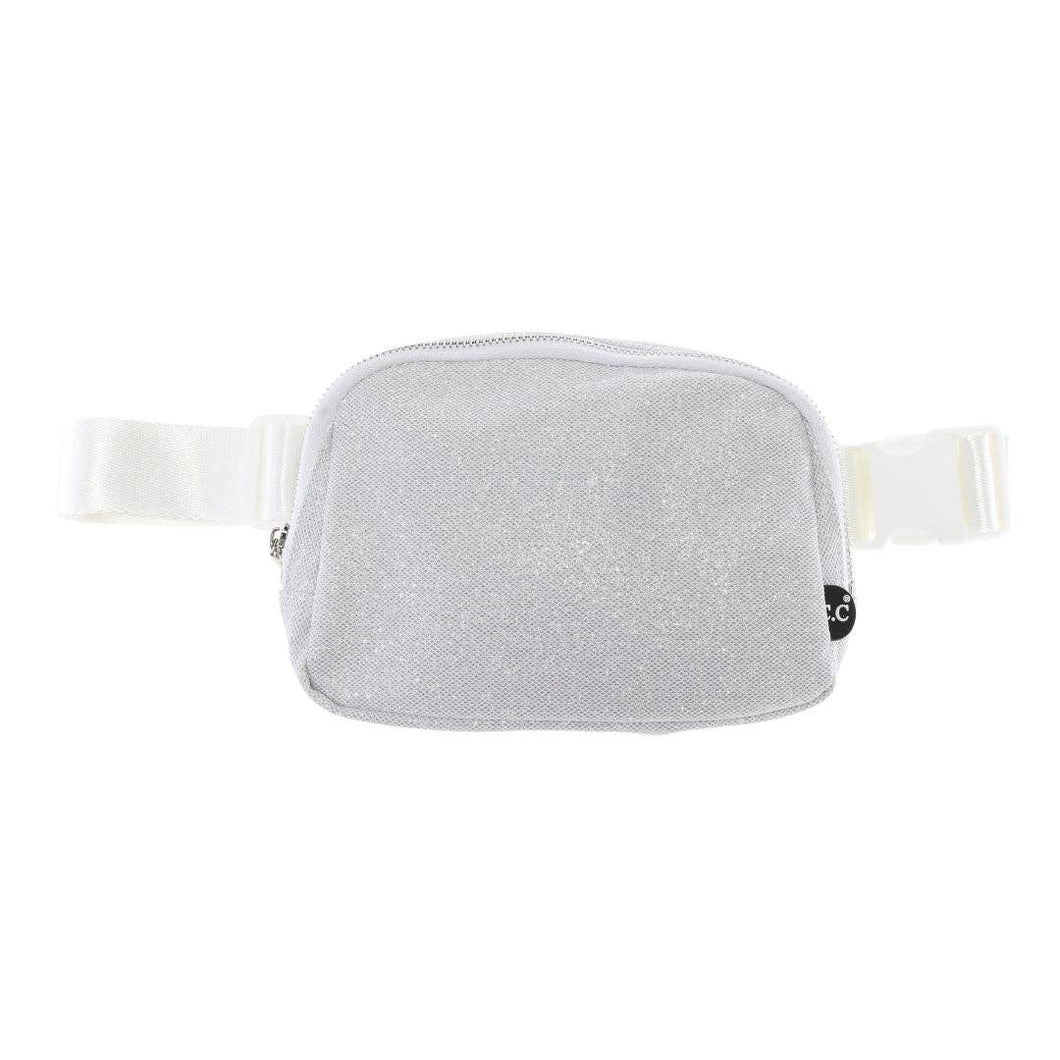 Glitter Mesh C.C Belt Bag