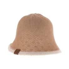 Load image into Gallery viewer, Diamond Lace Knitted Reversible C.C Cloche Bucket Hat
