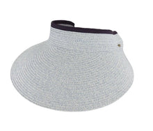 Load image into Gallery viewer, C.C Heather Straw Visor Sunhat
