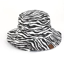Load image into Gallery viewer, C.C Zebra Print Bucket Hat
