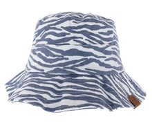Load image into Gallery viewer, C.C Zebra Print Bucket Hat
