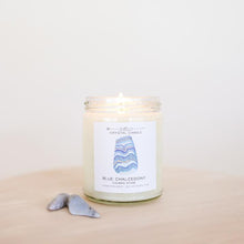 Load image into Gallery viewer, Jax Kelly Blue Chalcedony Crystal Candle
