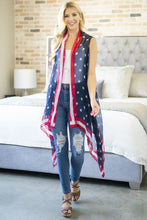 Load image into Gallery viewer, Patriotic American Flag Cardigan
