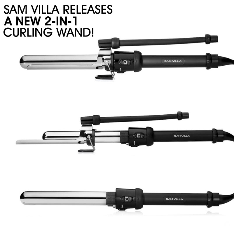 Sam Villa in Curling Iron Hair Curling Wand – salon