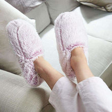 Load image into Gallery viewer, Warmies Spa Slippers- Lavender Marshmallow
