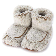 Load image into Gallery viewer, Warmies Spa Slipper Boots- Marshmallow Brown
