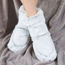 Load image into Gallery viewer, Warmies Spa Slipper Boots- Marshmallow Gray

